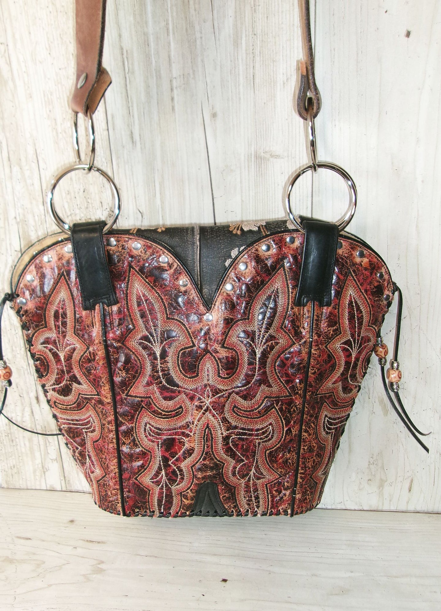 Double Cowboy Boot Purse DB372