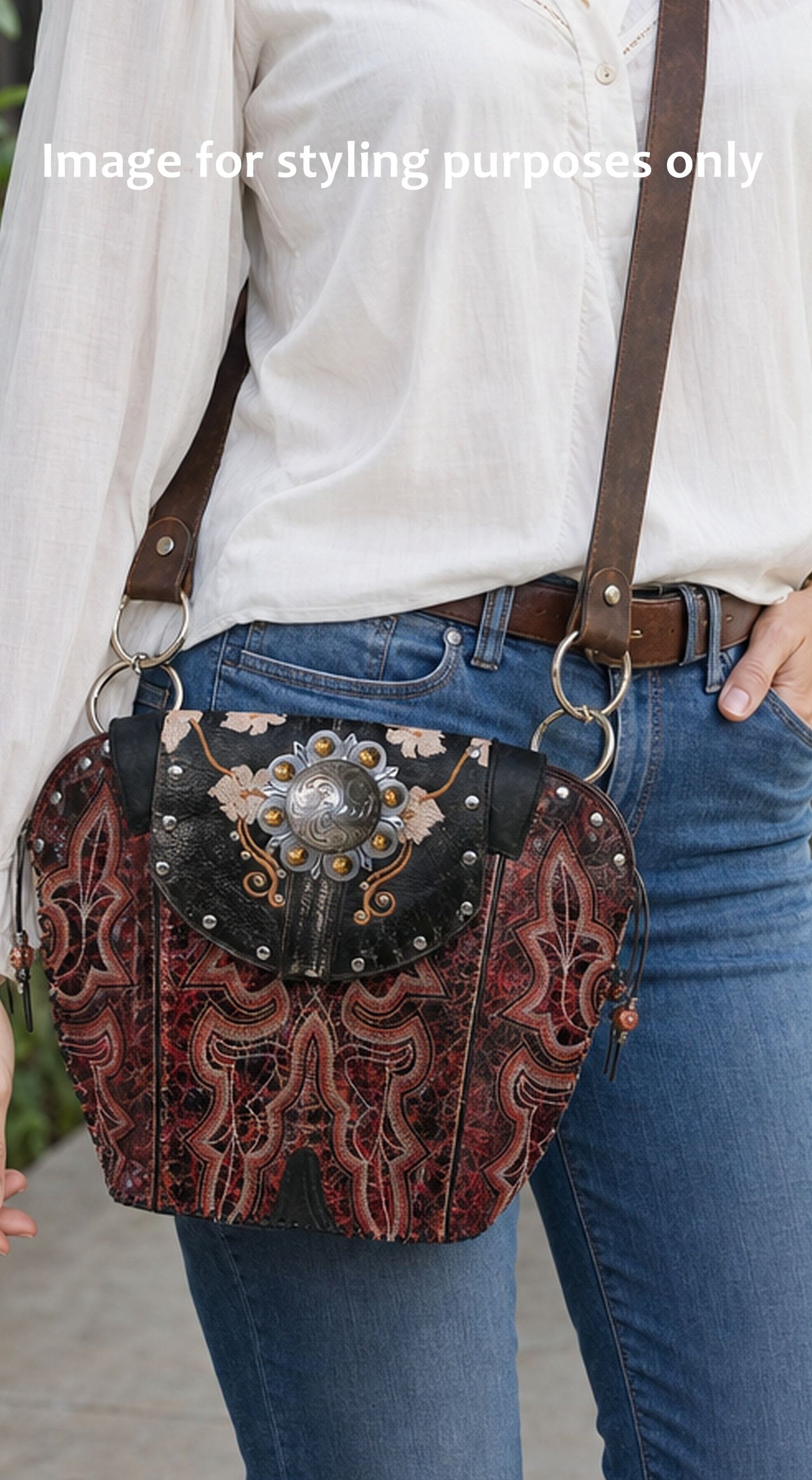 Double Cowboy Boot Purse DB372