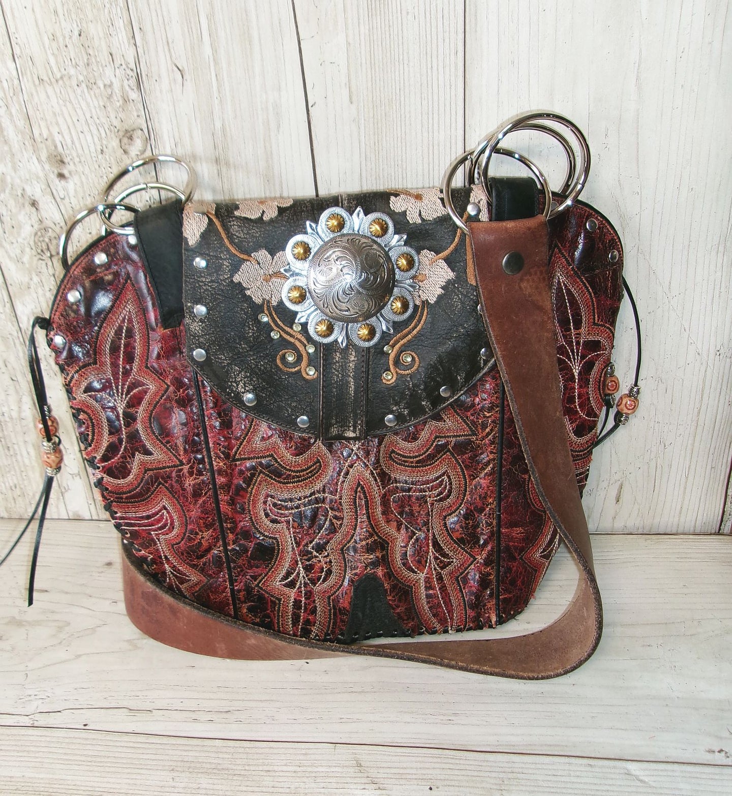 Double Cowboy Boot Purse DB372