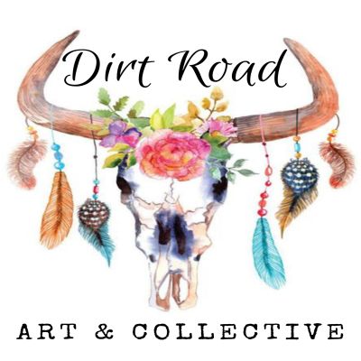 logo of dirt road art and collective store