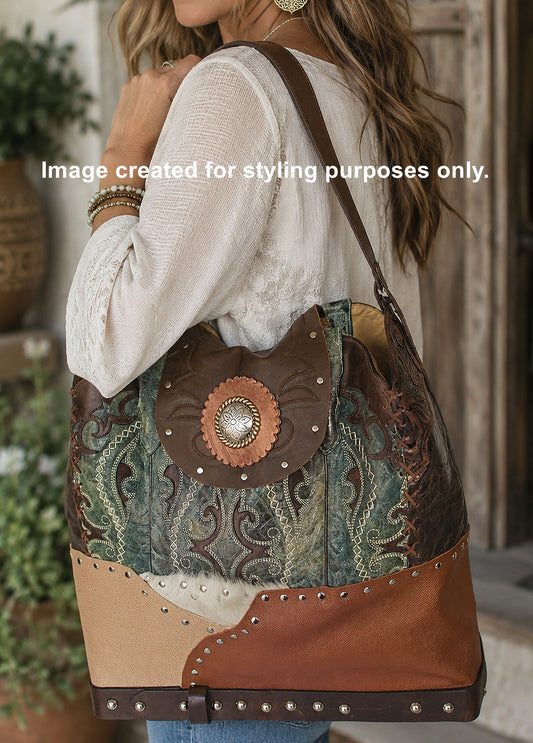 Cowboy Boot Business Tote LT44