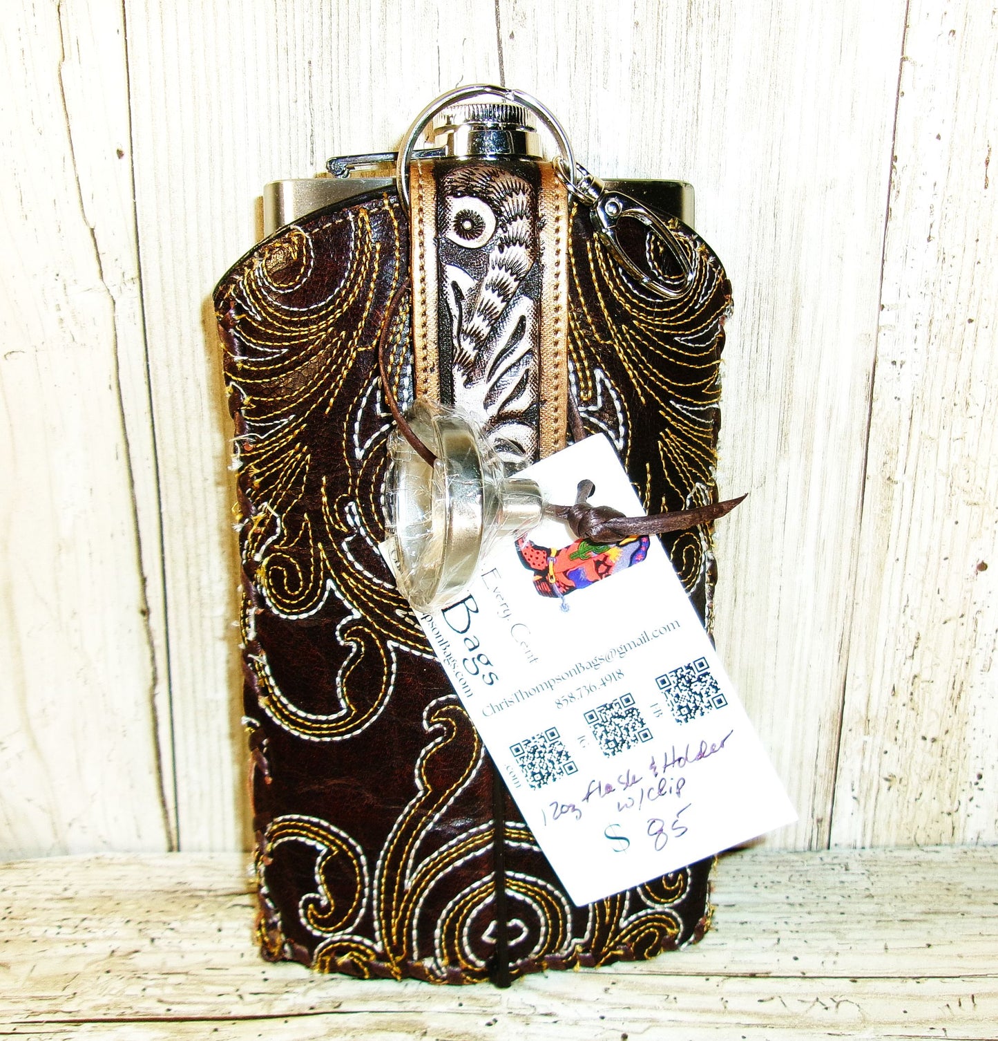 12oz Cowboy Boot Flask FL07