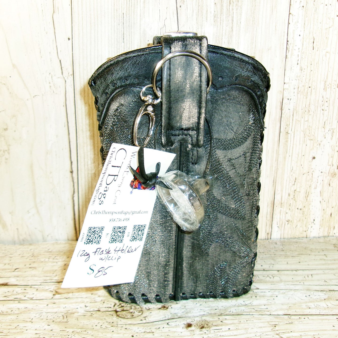 12oz Cowboy Boot Flask FL08