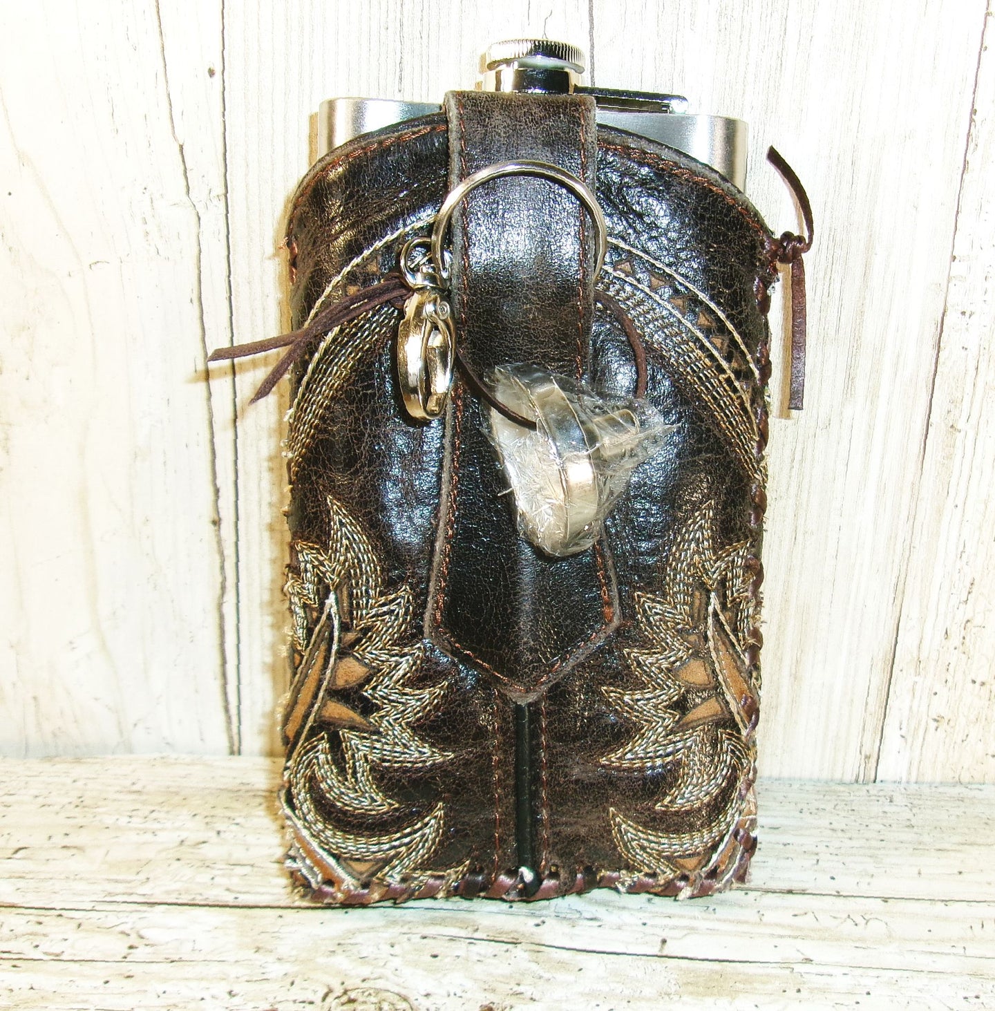 12oz Cowboy Boot Flask FL10