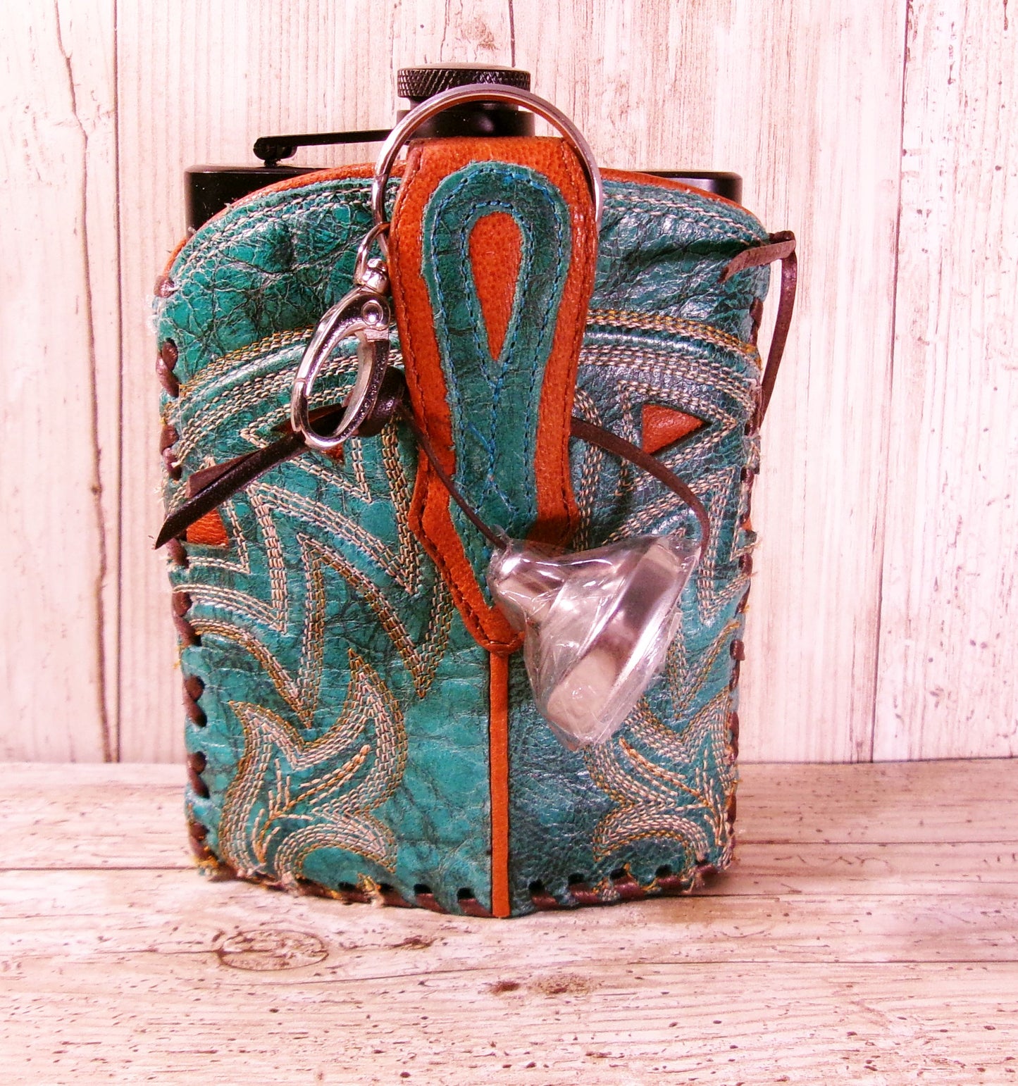 8oz Cowboy Boot Flask FL29