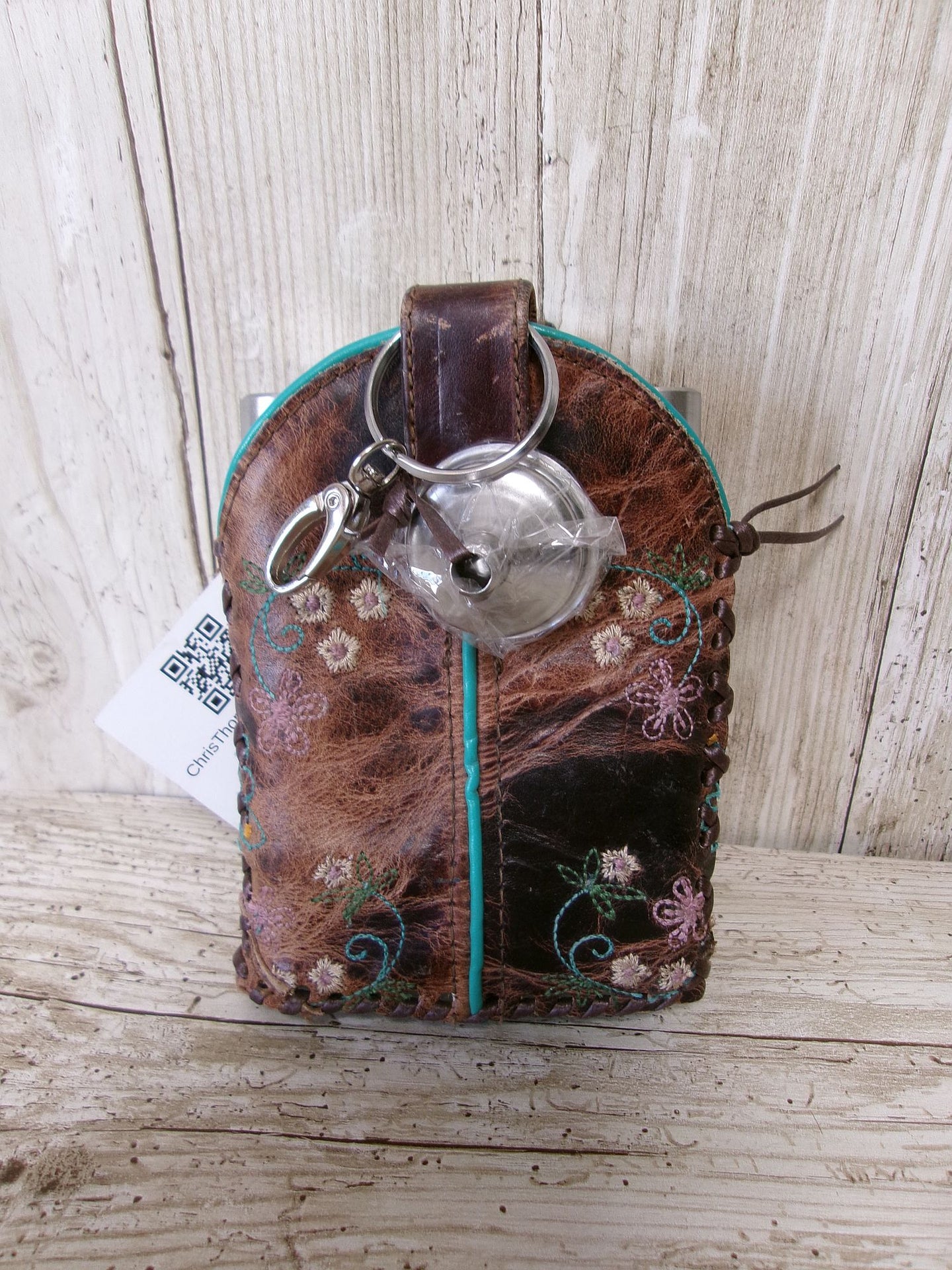 8oz Cowboy Boot Flask FL31 handcrafted from cowboy boots. Shop  at ChrisThompsonBags.com and buy the best ["Bottle","flask"] at Chris Thompson Bags.