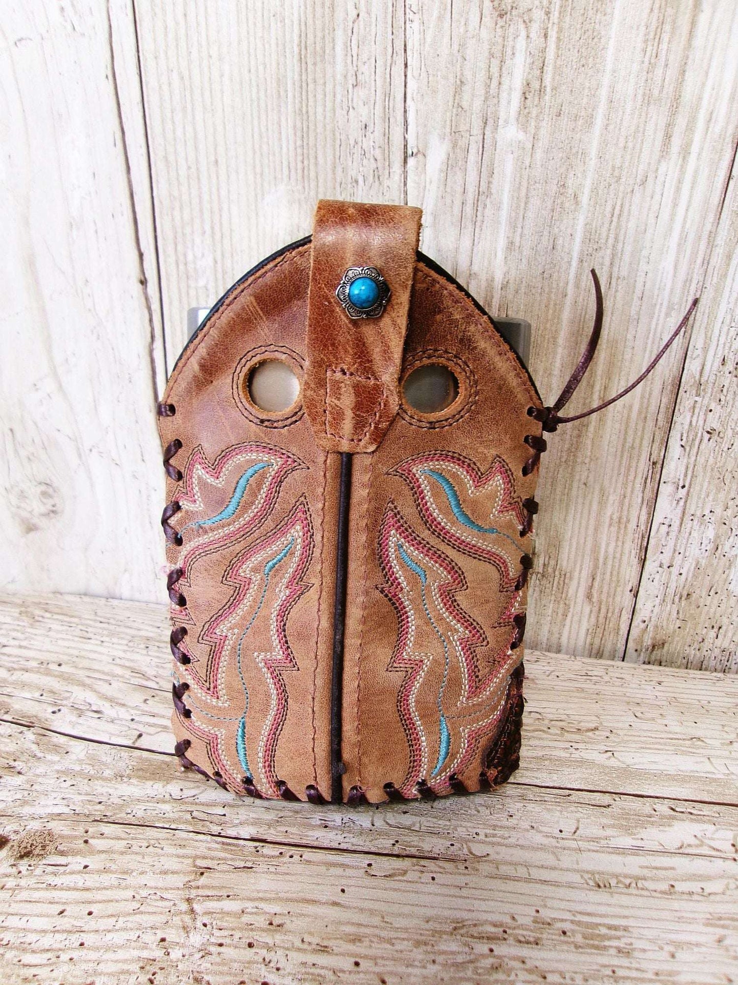 8oz Cowboy Boot Flask FL34 handcrafted from cowboy boots. Shop  at ChrisThompsonBags.com and buy the best ["Bottle","flask"] at Chris Thompson Bags.