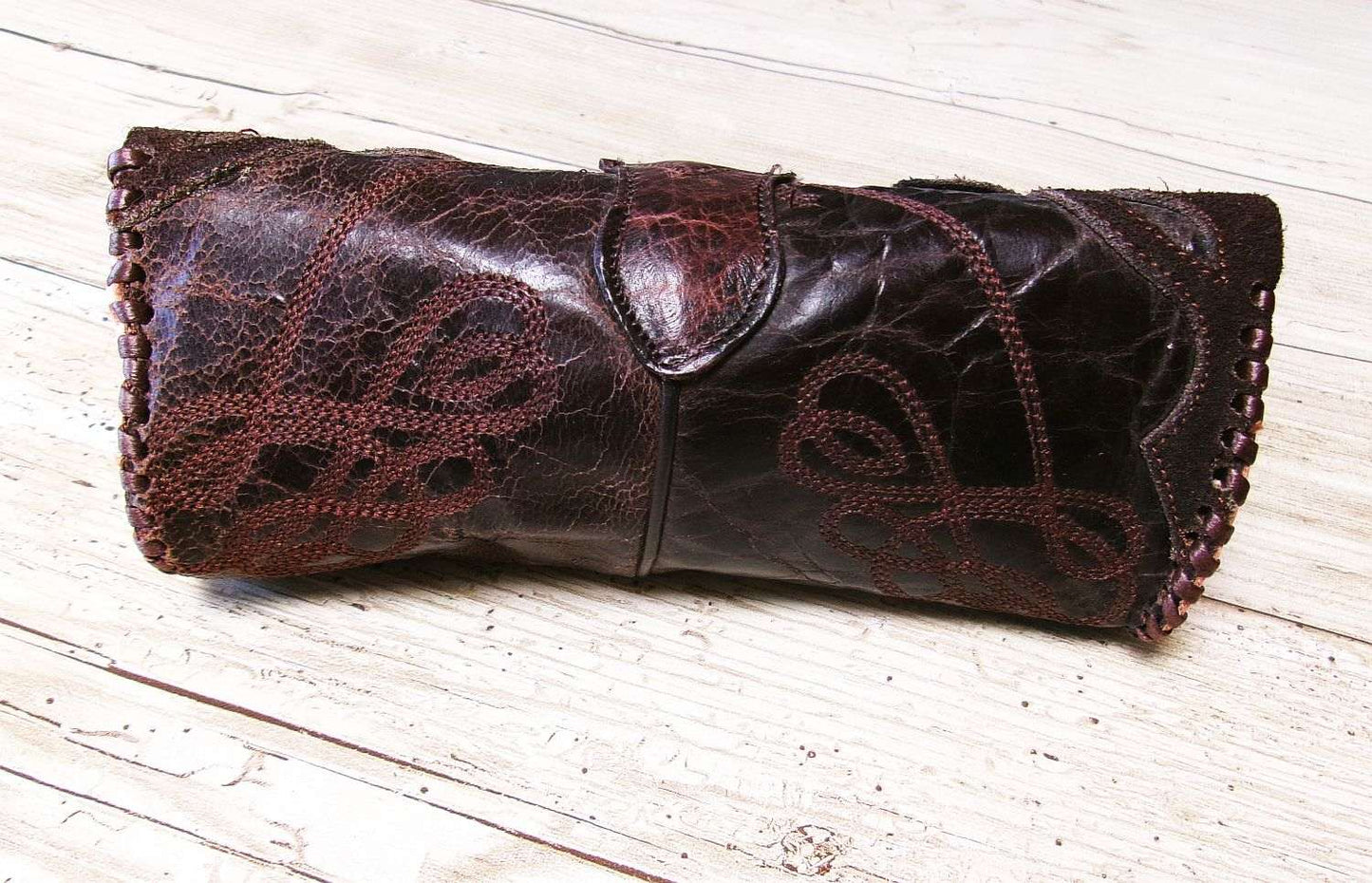 Eyewear Case gc#04 handcrafted from cowboy boots. Shop  at ChrisThompsonBags.com and buy the best ["eyeglasses","sunglasses"] at Chris Thompson Bags.