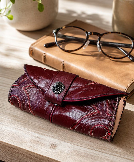 Eyewear Case gc#05 handcrafted from cowboy boots. Shop  at ChrisThompsonBags.com and buy the best ["eyeglasses","sunglasses"] at Chris Thompson Bags.