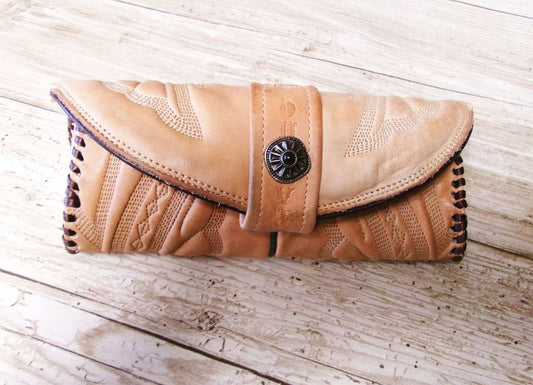 Eyewear Case gc#06 handcrafted from cowboy boots. Shop  at ChrisThompsonBags.com and buy the best ["eyeglasses","sunglasses"] at Chris Thompson Bags.