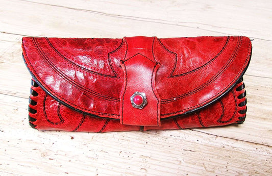Eyewear Case gc#09 handcrafted from cowboy boots. Shop  at ChrisThompsonBags.com and buy the best ["eyeglasses","sunglasses"] at Chris Thompson Bags.