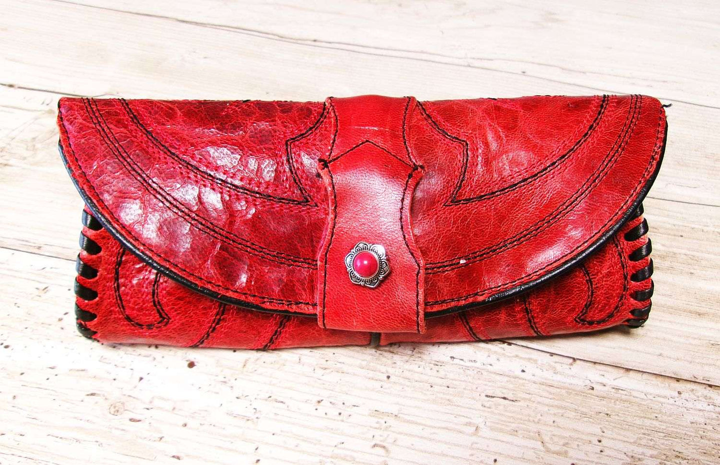 Eyewear Case gc#09 handcrafted from cowboy boots. Shop  at ChrisThompsonBags.com and buy the best ["eyeglasses","sunglasses"] at Chris Thompson Bags.