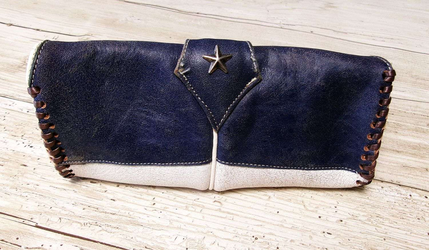 Eyewear Case gc#12 handcrafted from cowboy boots. Shop  at ChrisThompsonBags.com and buy the best ["eyeglasses","sunglasses"] at Chris Thompson Bags.