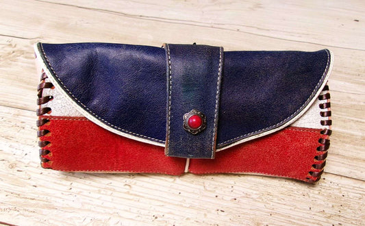 Eyewear Case gc#12 handcrafted from cowboy boots. Shop  at ChrisThompsonBags.com and buy the best ["eyeglasses","sunglasses"] at Chris Thompson Bags.