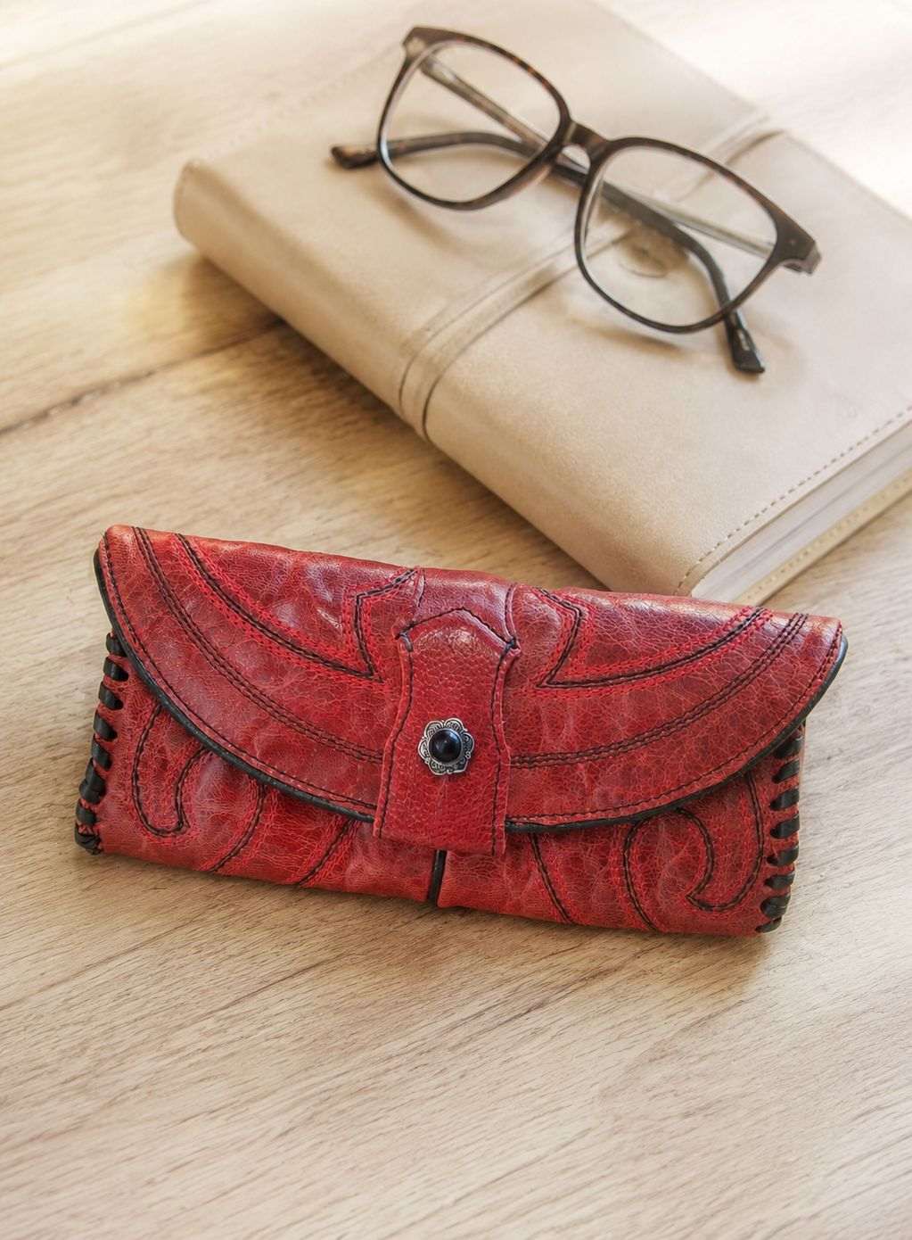 Eyewear Case gc#13 handcrafted from cowboy boots. Shop  at ChrisThompsonBags.com and buy the best ["eyeglasses","sunglasses"] at Chris Thompson Bags.