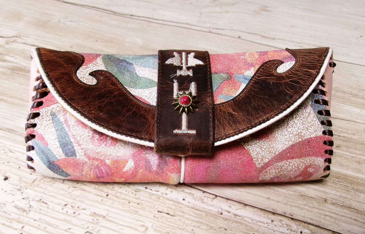 Eyewear Case gc#14 handcrafted from cowboy boots. Shop  at ChrisThompsonBags.com and buy the best ["eyeglasses","sunglasses"] at Chris Thompson Bags.