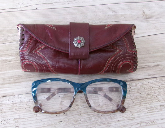 Cowboy Boot Eyewear Case #GC2 handcrafted from cowboy boots. Shop  at ChrisThompsonBags.com and buy the best [] at Chris Thompson Bags.