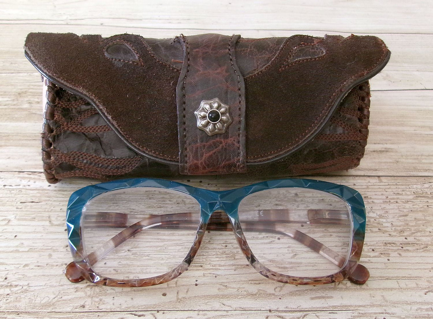 Cowboy Boot Eyewear Case #GC4 handcrafted from cowboy boots. Shop  at ChrisThompsonBags.com and buy the best [] at Chris Thompson Bags.