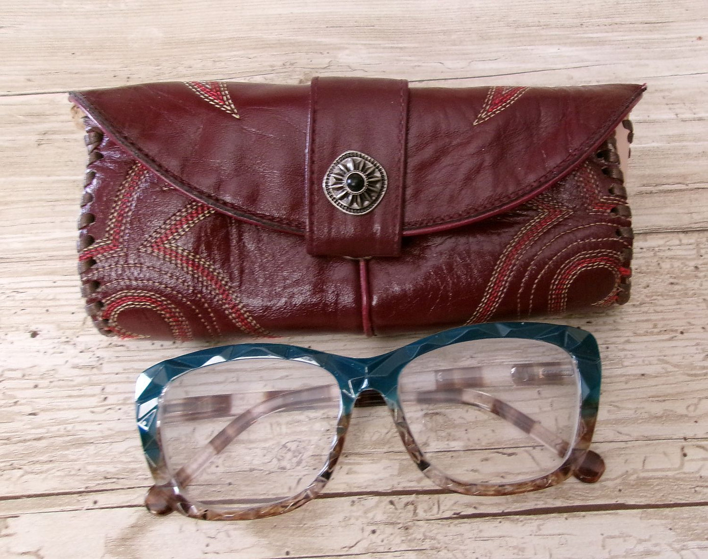 Cowboy Boot Eyewear Case #GC5 handcrafted from cowboy boots. Shop  at ChrisThompsonBags.com and buy the best [] at Chris Thompson Bags.