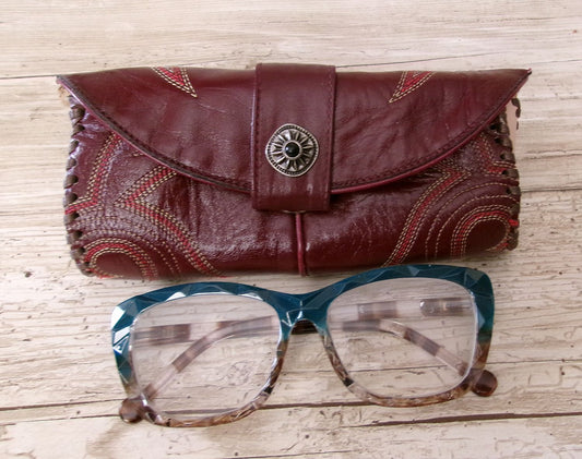 Cowboy Boot Eyewear Case #GC5 handcrafted from cowboy boots. Shop  at ChrisThompsonBags.com and buy the best [] at Chris Thompson Bags.
