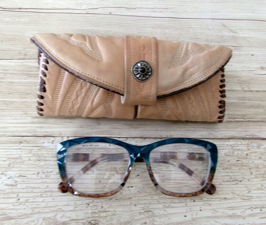 Cowboy Boot Eyewear Case #GC6 handcrafted from cowboy boots. Shop  at ChrisThompsonBags.com and buy the best [] at Chris Thompson Bags.