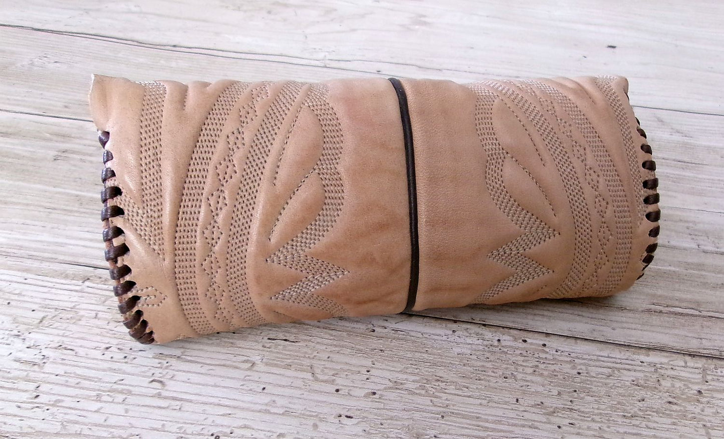 Cowboy Boot Eyewear Case #GC6 handcrafted from cowboy boots. Shop  at ChrisThompsonBags.com and buy the best [] at Chris Thompson Bags.