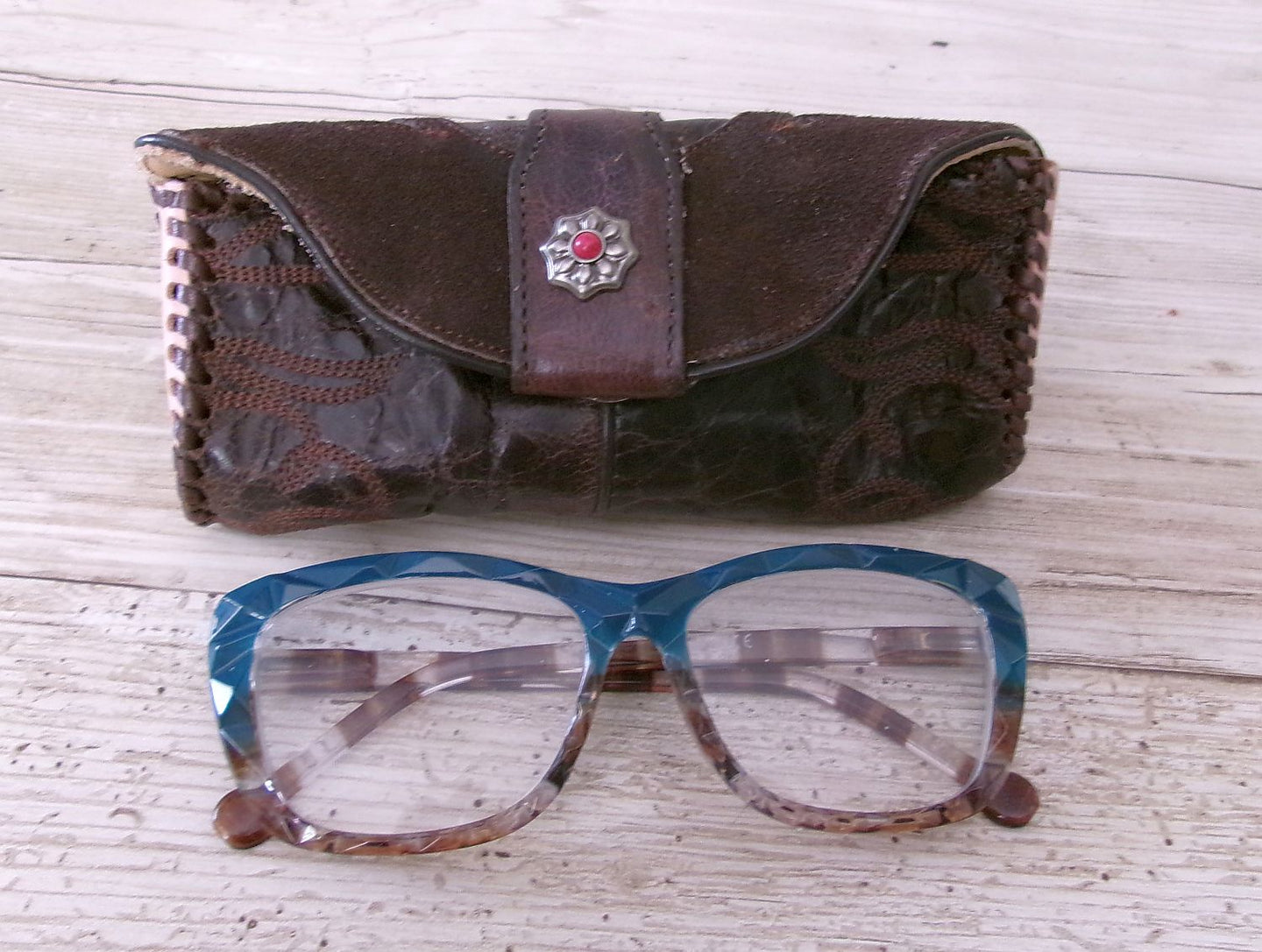 Cowboy Boot Eyewear Case #GC7 handcrafted from cowboy boots. Shop  at ChrisThompsonBags.com and buy the best [] at Chris Thompson Bags.