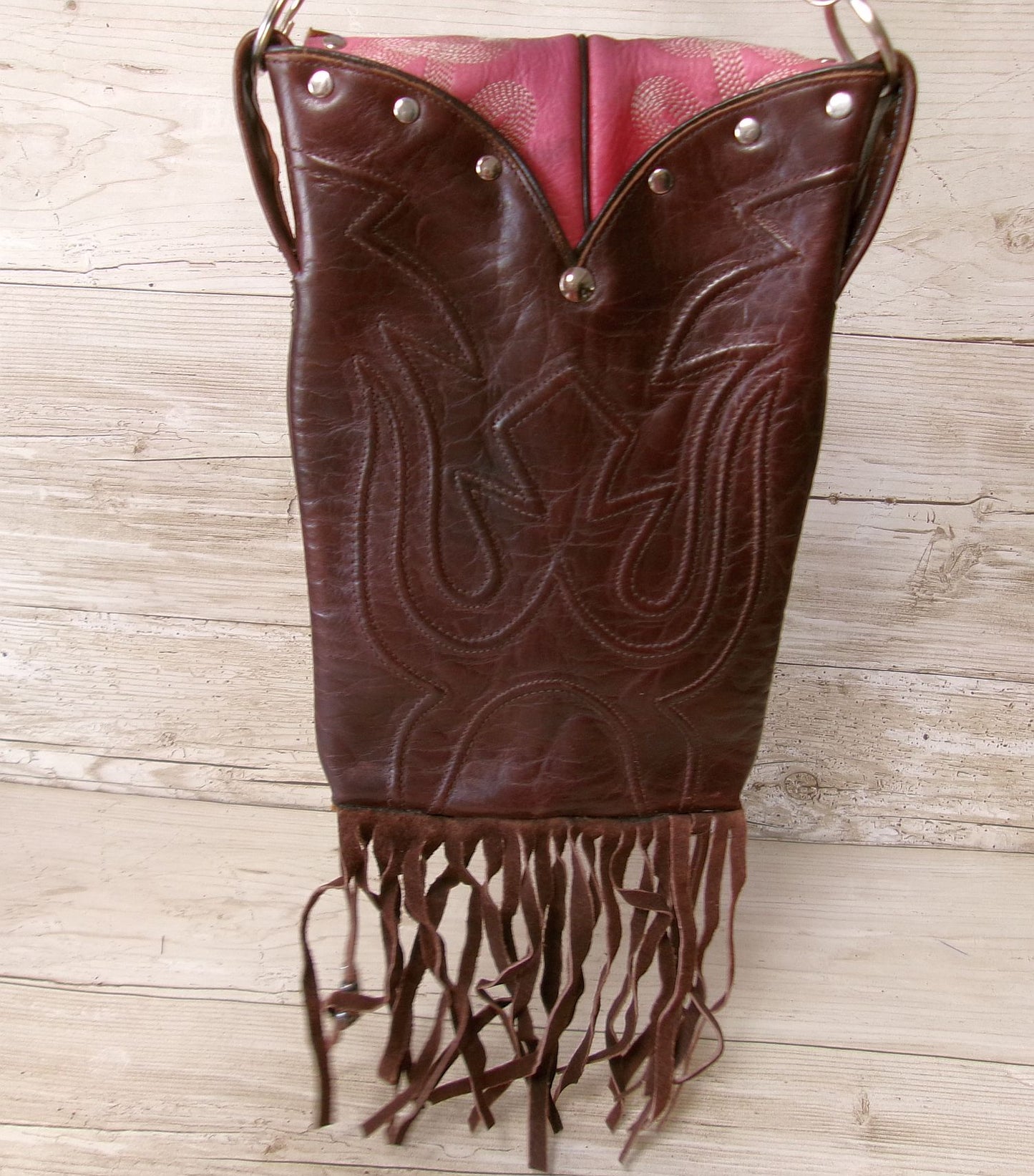 Cowboy Boot Crossbody Hipster Bag with Fringe HP1000