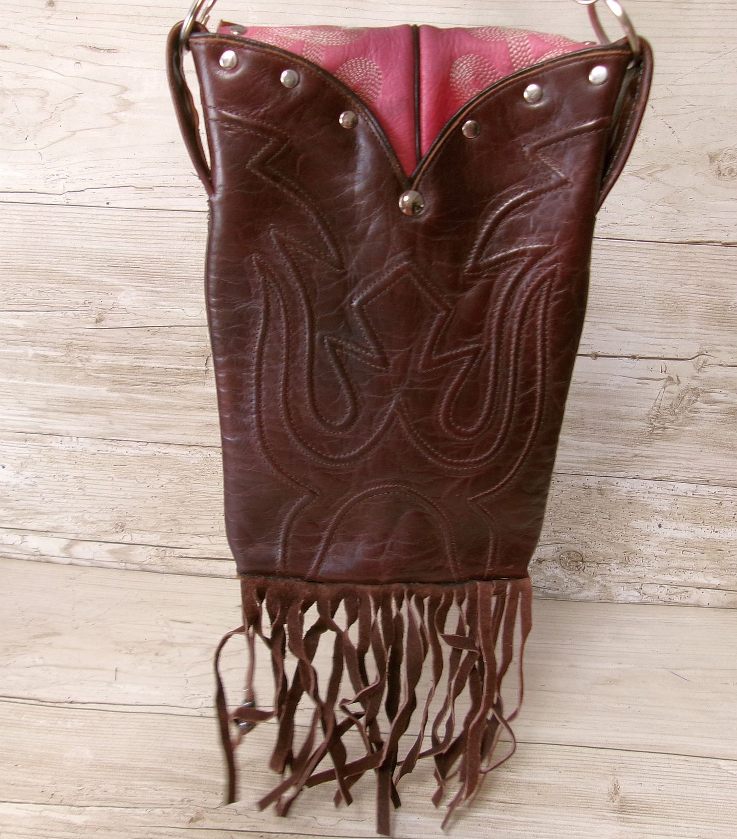 Cowboy Boot Crossbody Hipster Bag with Fringe HP1000