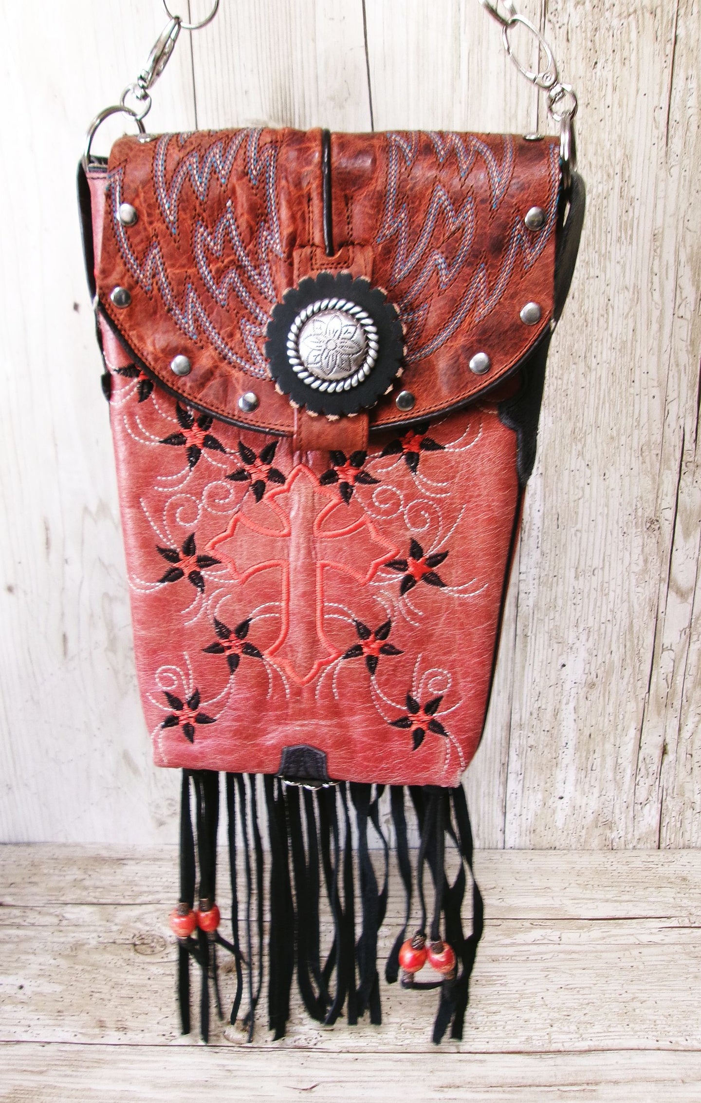 Grace Hipster Bag Bundle 5 Pc | Cross Theme handcrafted from cowboy boots. Shop  at ChrisThompsonBags.com and buy the best [] at Chris Thompson Bags.