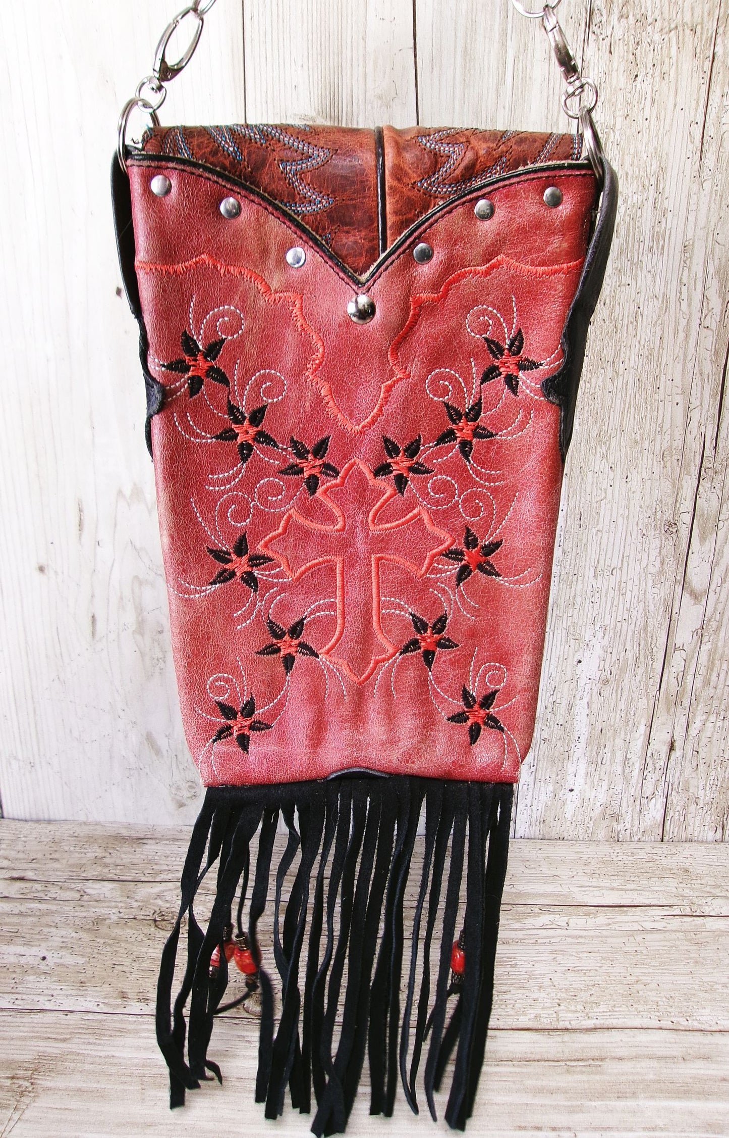 Grace Hipster Bag Bundle 5 Pc | Cross Theme handcrafted from cowboy boots. Shop  at ChrisThompsonBags.com and buy the best [] at Chris Thompson Bags.