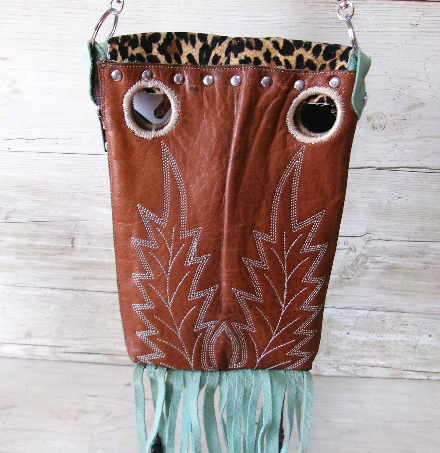 Cowboy Boot Crossbody Fringe Hipster Bag HP1022