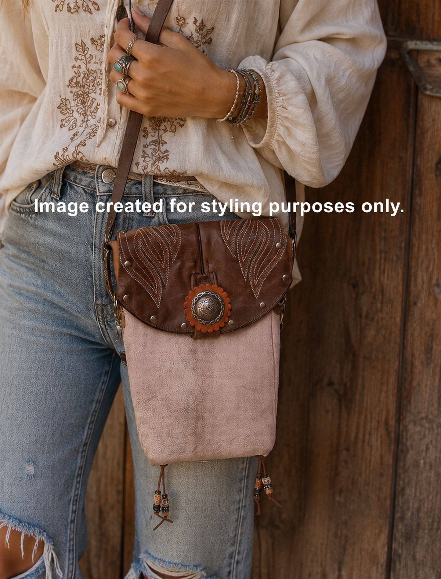 Cowboy Boot Crossbody Hipster Bag HP1024