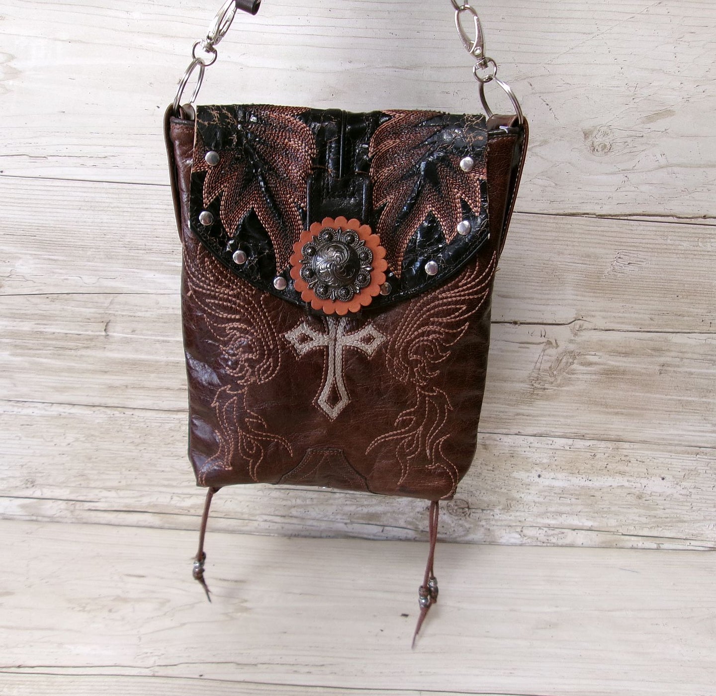Cowboy Boot Crossbody Hipster Bag HP1029