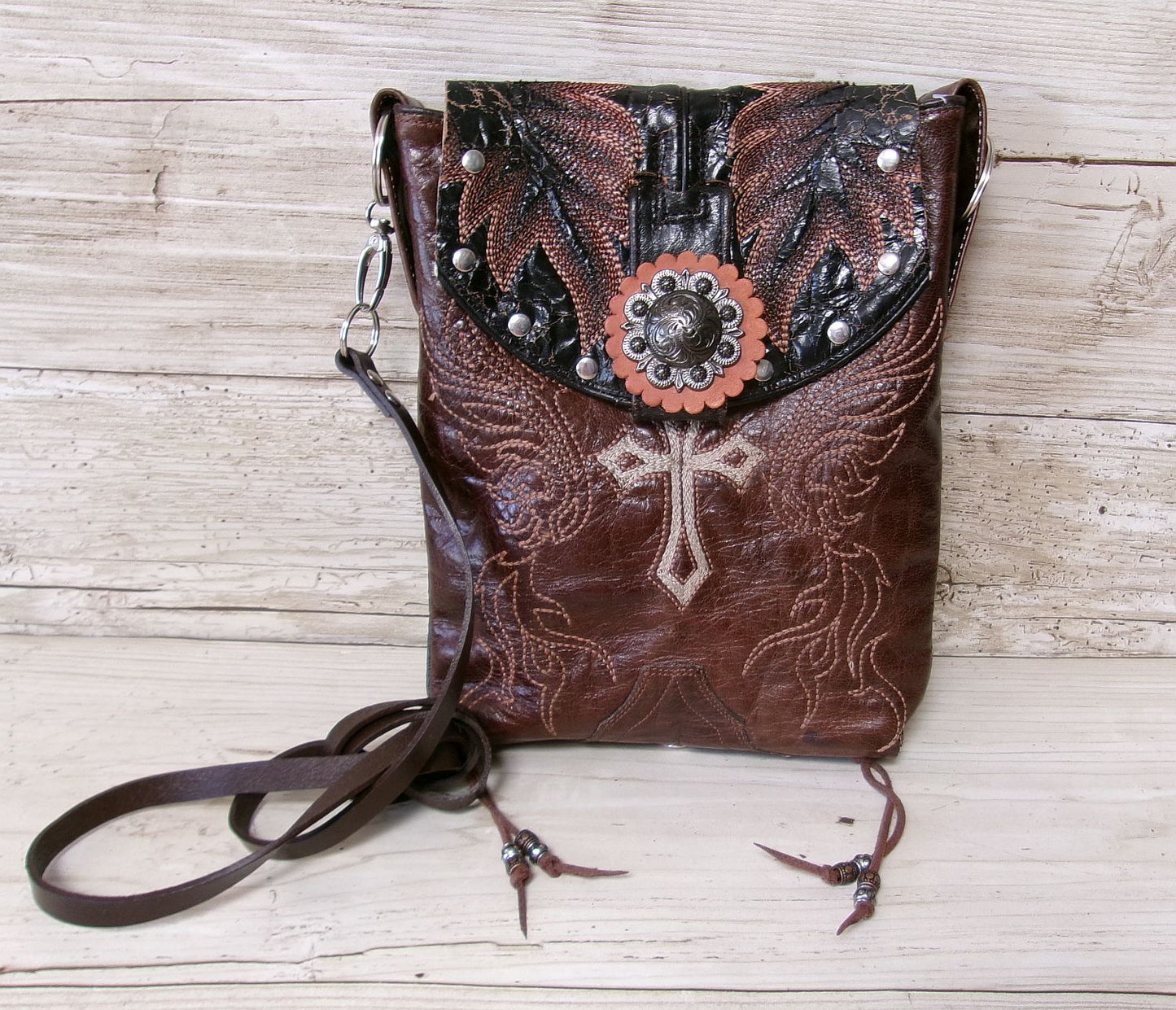 Cowboy Boot Crossbody Hipster Bag HP1029