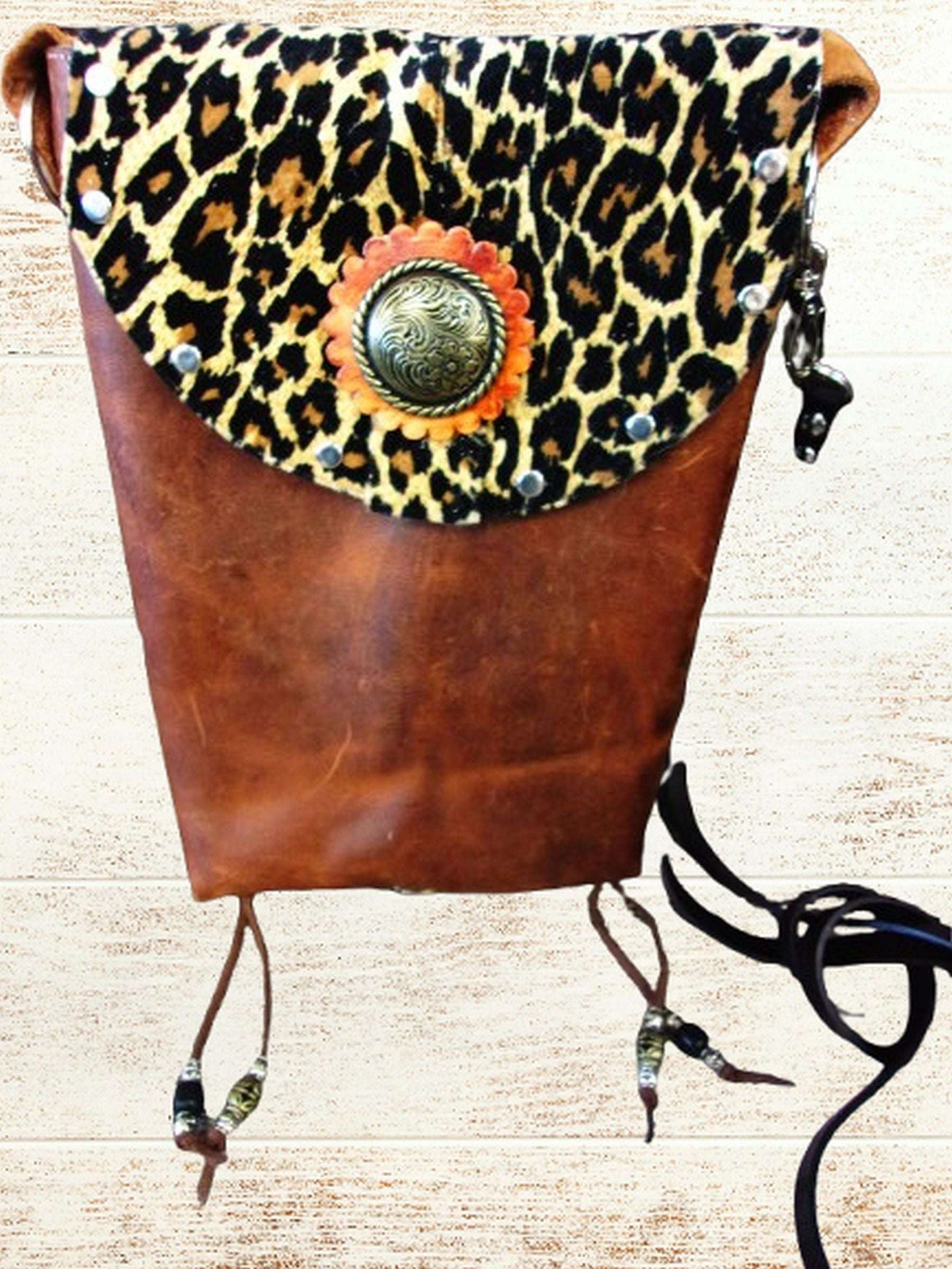 Cheetah Print Western Purse 6Pc Bundle | Fringe & Crossbody handcrafted from cowboy boots. Shop  at ChrisThompsonBags.com and buy the best ["cheetah"] at Chris Thompson Bags.