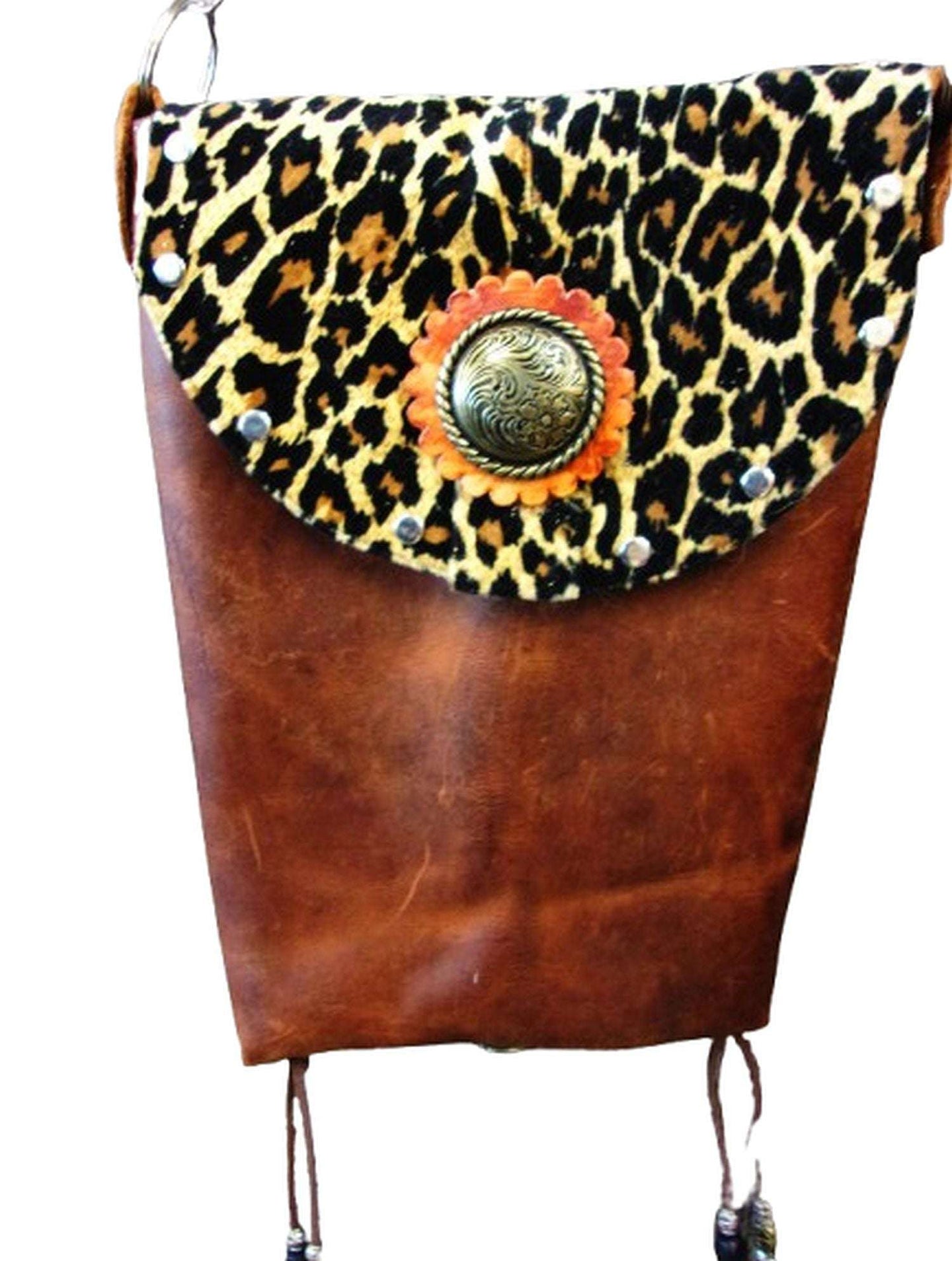 Cheetah Print Western Purse 6Pc Bundle | Fringe & Crossbody handcrafted from cowboy boots. Shop  at ChrisThompsonBags.com and buy the best ["cheetah"] at Chris Thompson Bags.