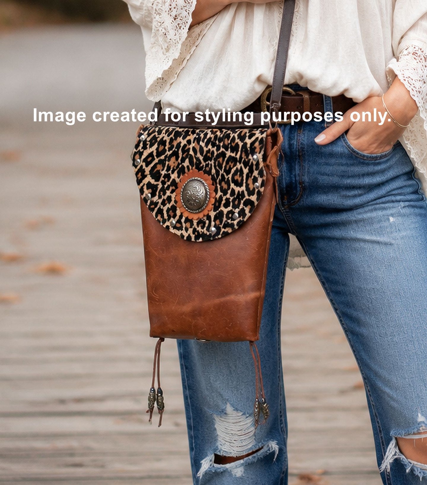 Cowboy Boot Crossbody Hipster Purse HP1034