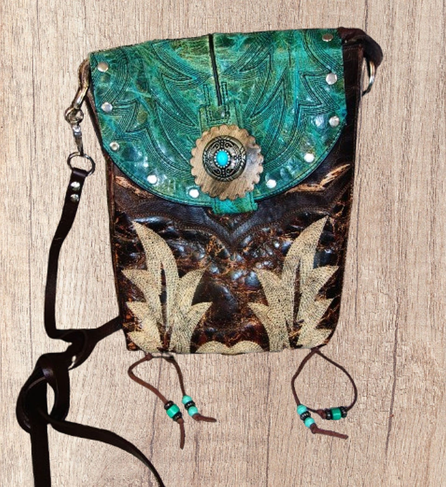 Cowboy Boot Crossbody Hipster Purse HP1035