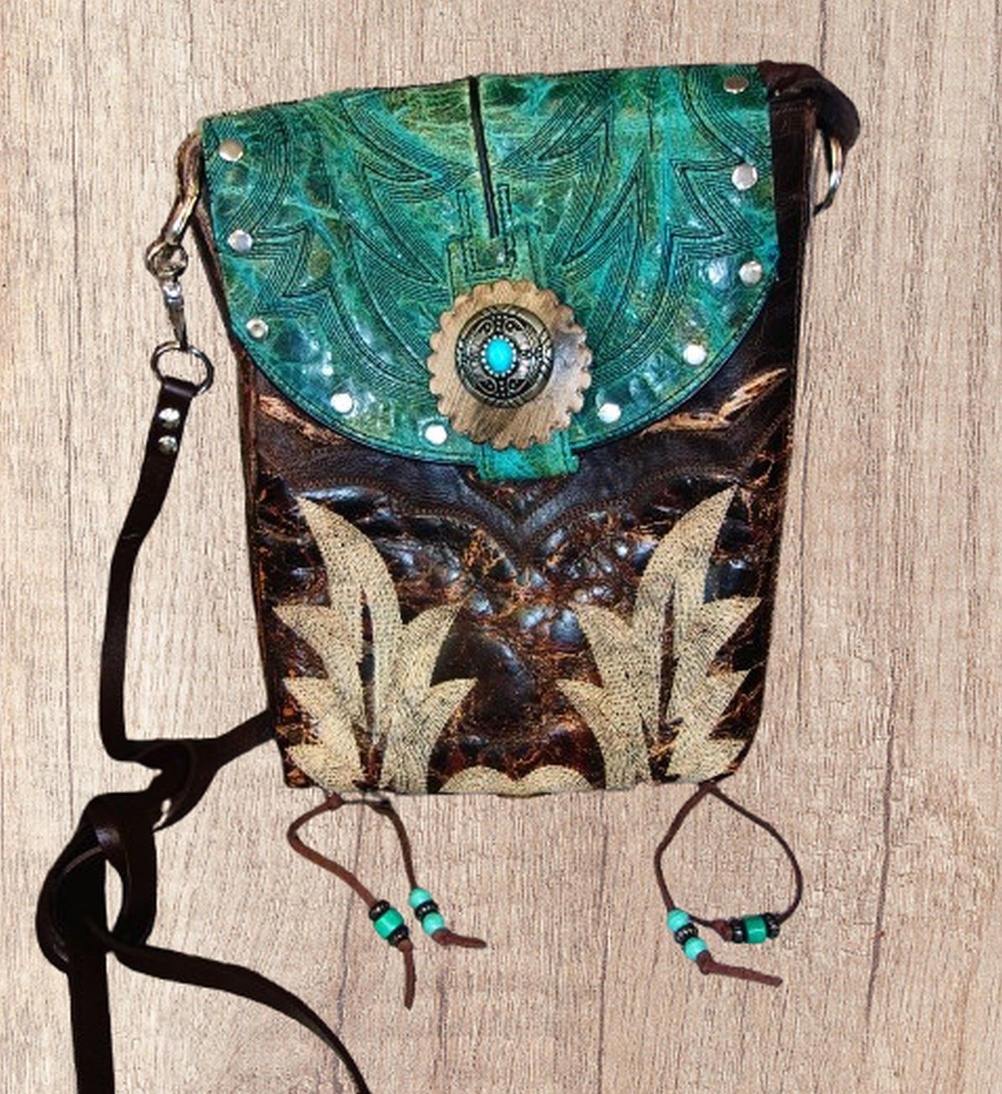 Cowboy Boot Crossbody Hipster Purse HP1035