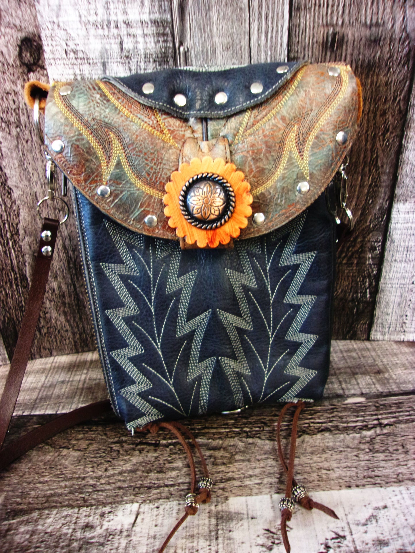 Cowboy Boot Crossbody Hipster Purse HP1036