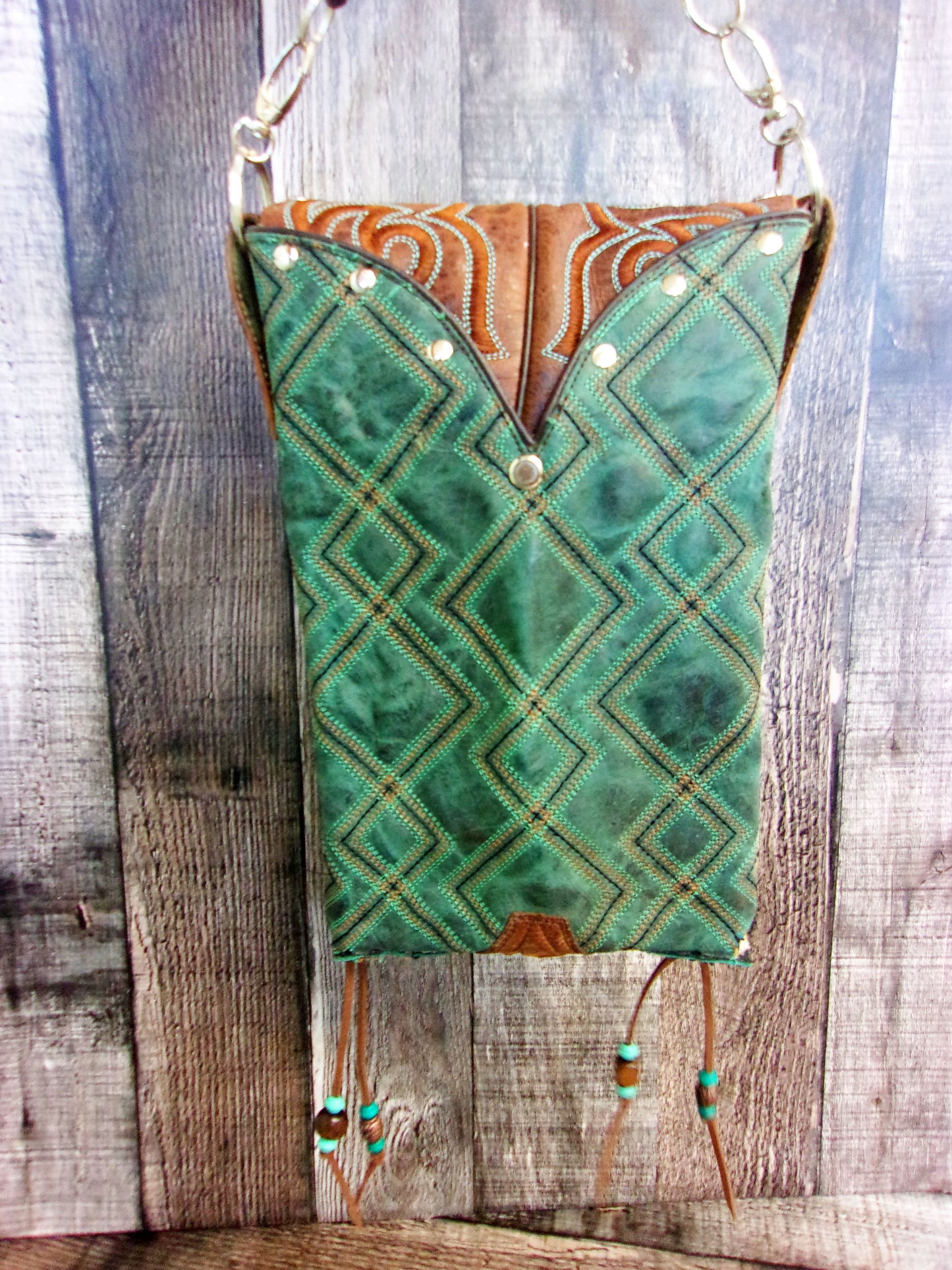 Cowboy Boot Crossbody Fringe Hipster Bag HP1050