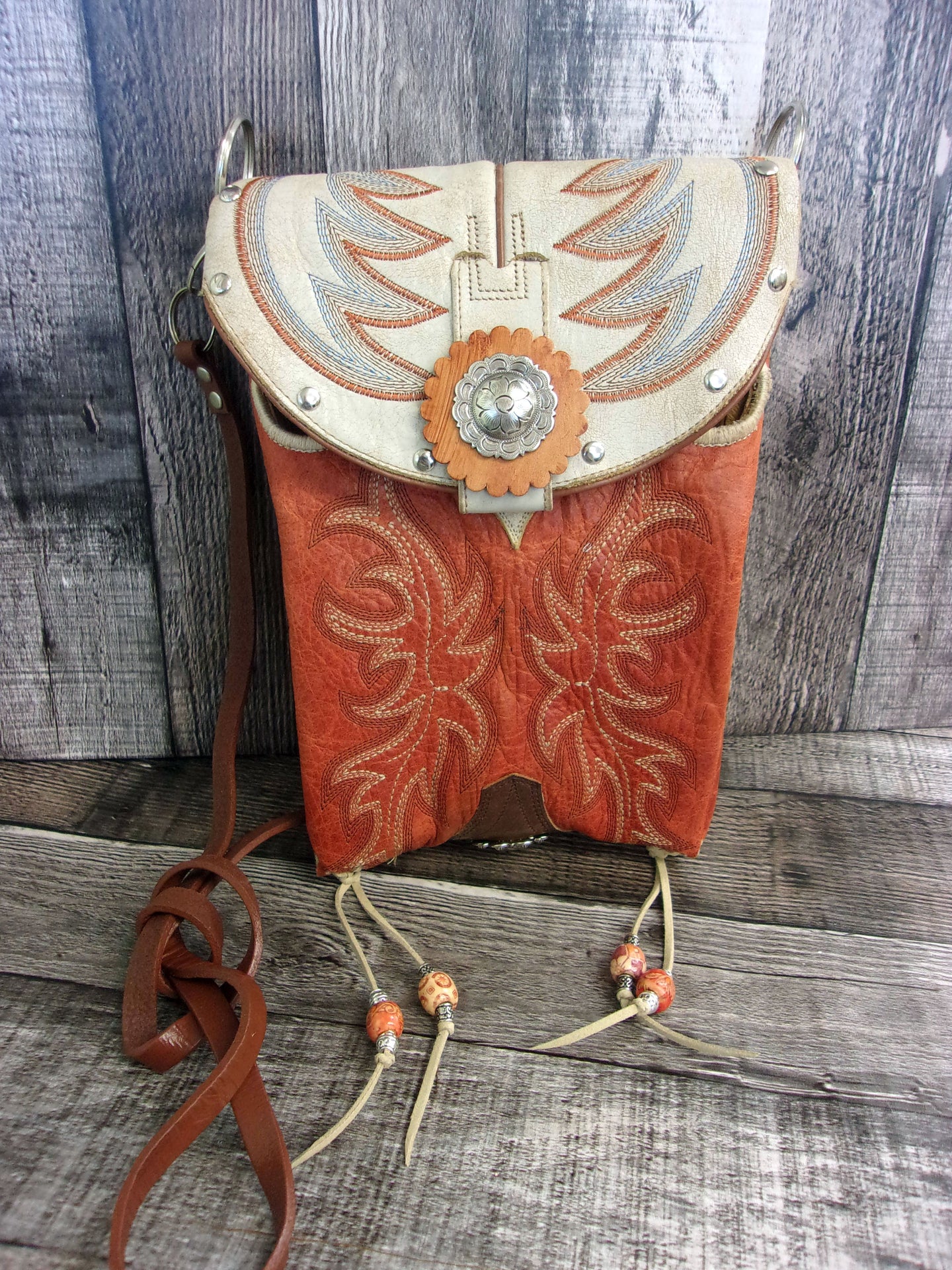 Cowboy Boot Crossbody Fringe Hipster Bag HP1056