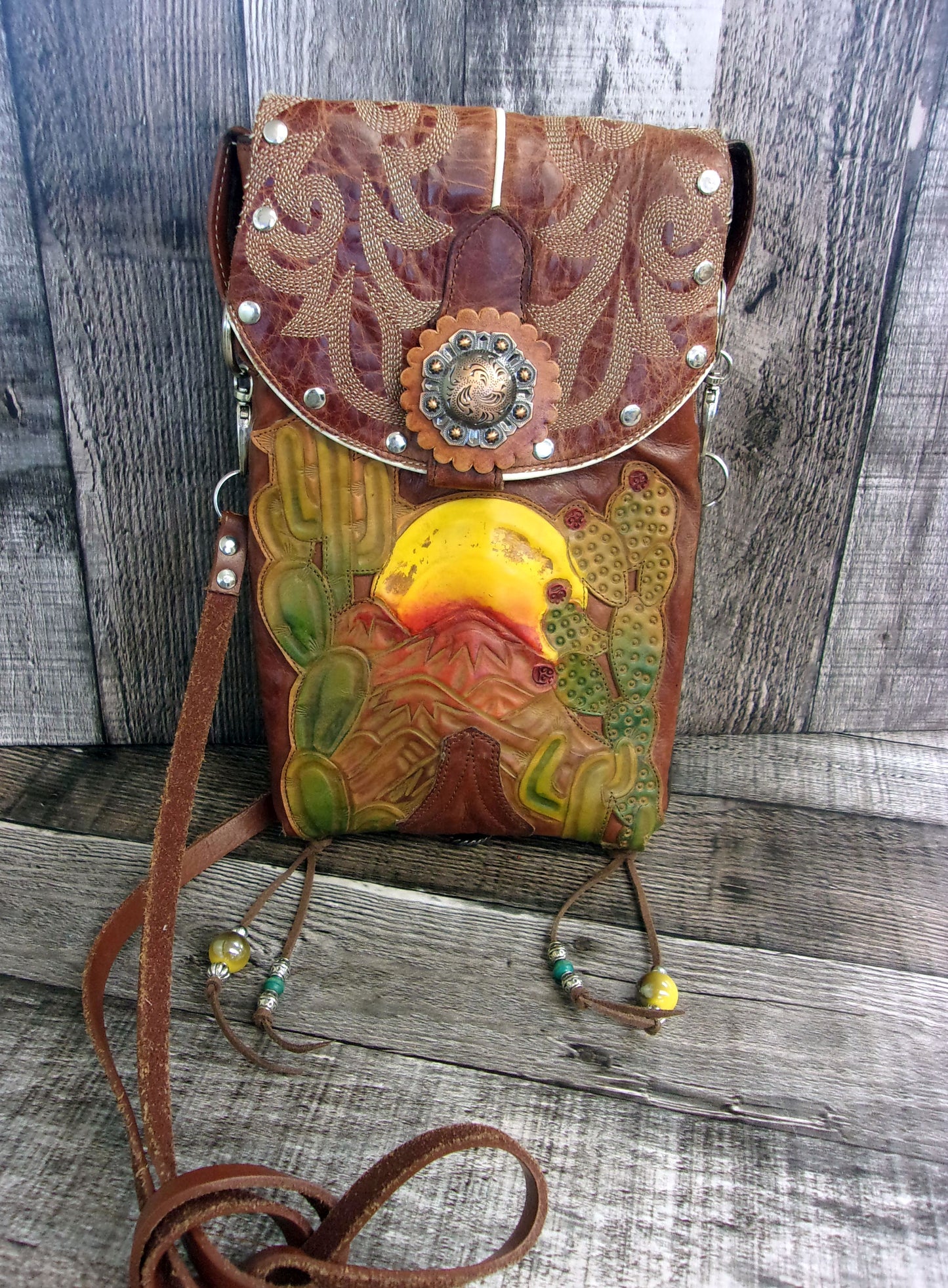 Cowboy Boot Crossbody Fringe Hipster Bag HP1057