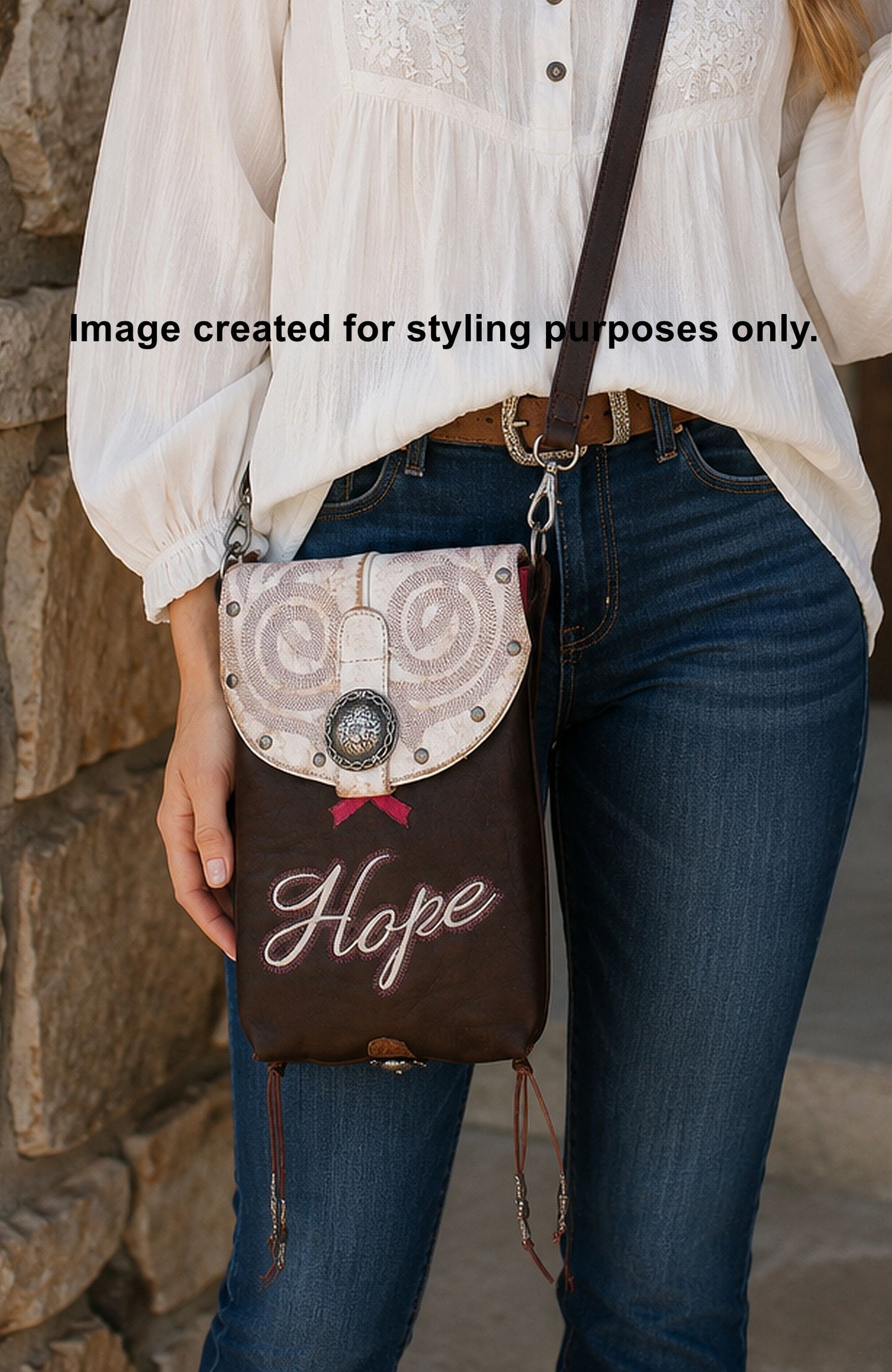 Cowboy Boot Crossbody Hipster Bag HP1063