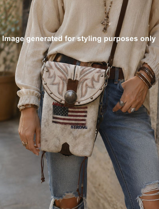 Cowboy Boot Crossbody Hipster Bag HP1065