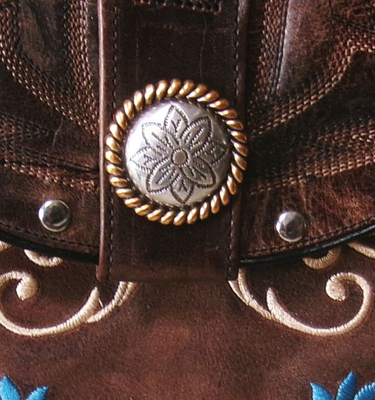 Cowboy Boot Crossbody Hipster Bag HP1072 handcrafted from cowboy boots. Shop Handbags at ChrisThompsonBags.com and buy the best ["Crossbody","fringe","Hipster","Small"] at Chris Thompson Bags.