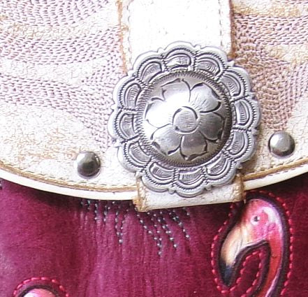 Cowboy Boot Crossbody Hipster Bag HP1073 handcrafted from cowboy boots. Shop Handbags at ChrisThompsonBags.com and buy the best ["Crossbody","fringe","Hipster","Small"] at Chris Thompson Bags.