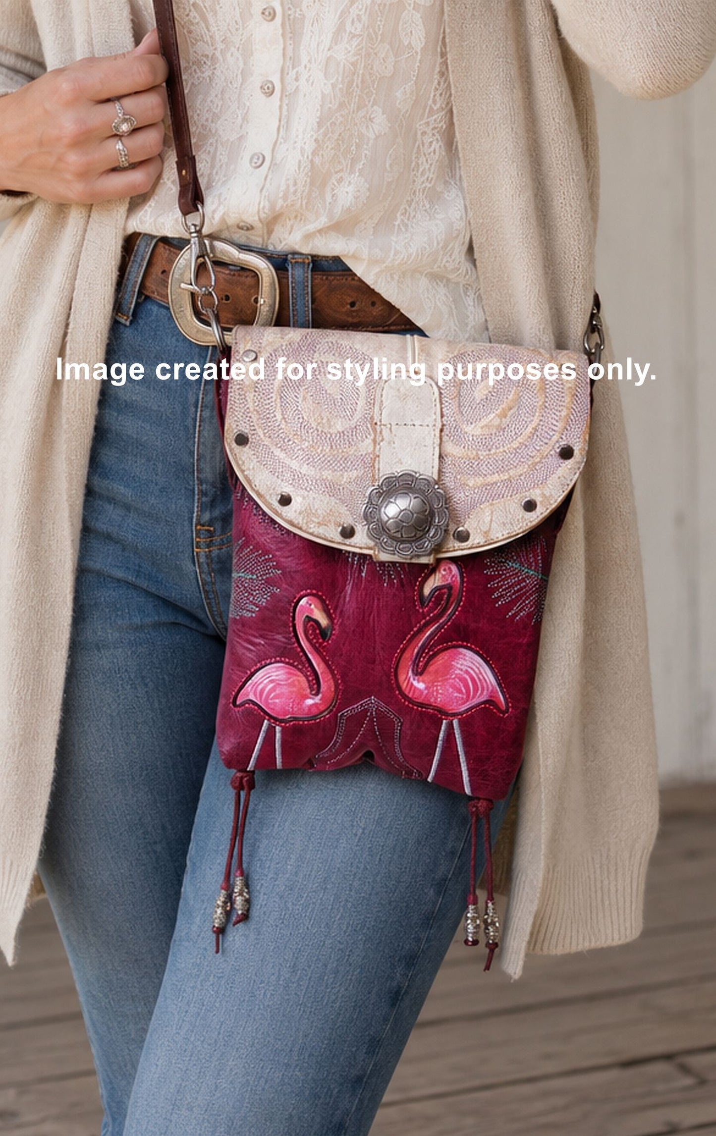 Cowboy Boot Crossbody Hipster Bag HP1073