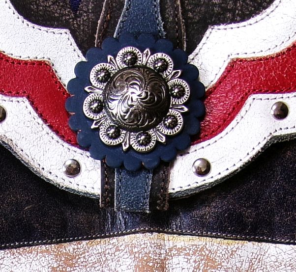 Cowboy Boot Crossbody Hipster Bag with Fringe CB95